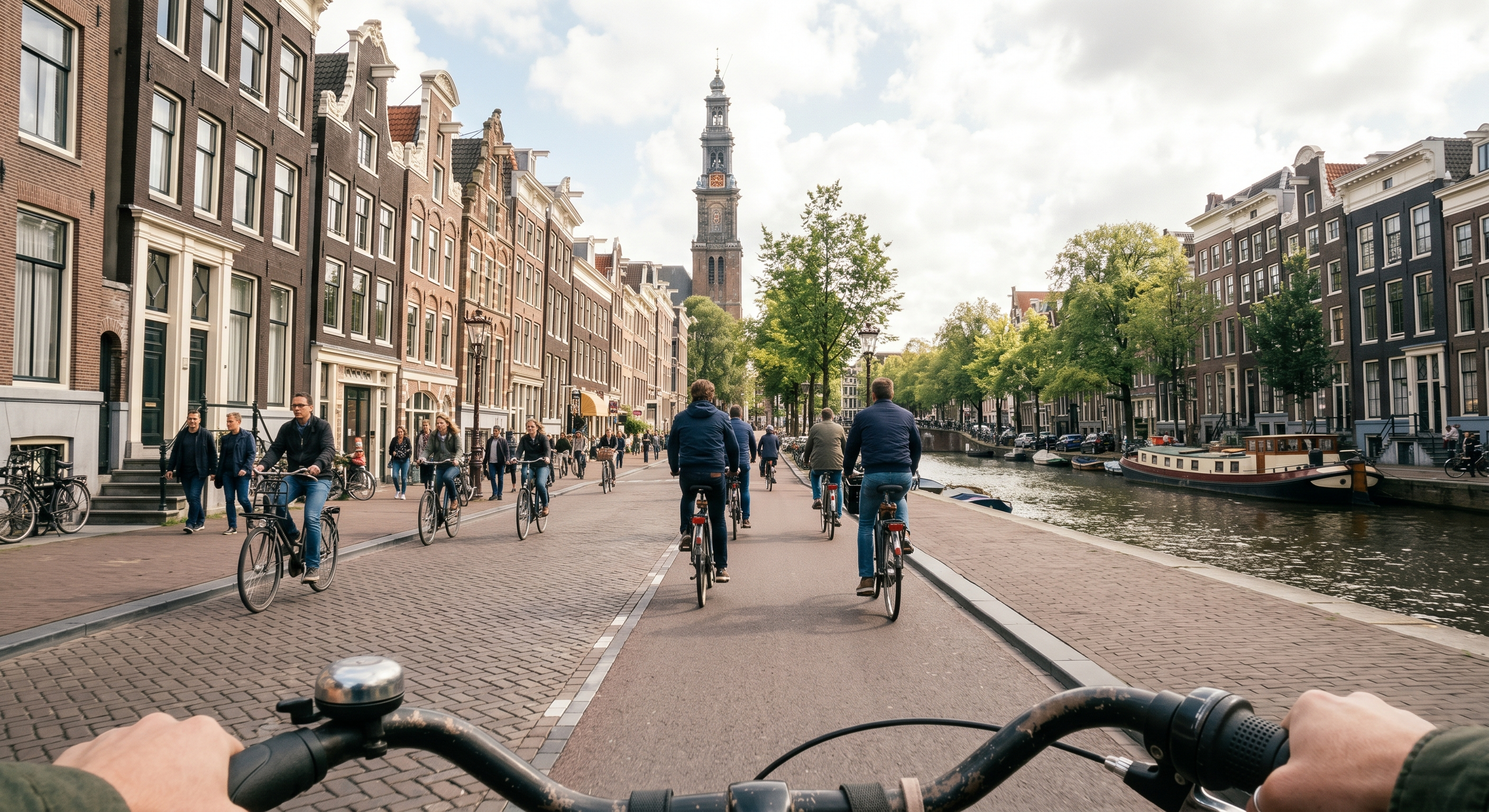 Fietsend door Amsterdam — uit de serie Cycling through Amsterdam