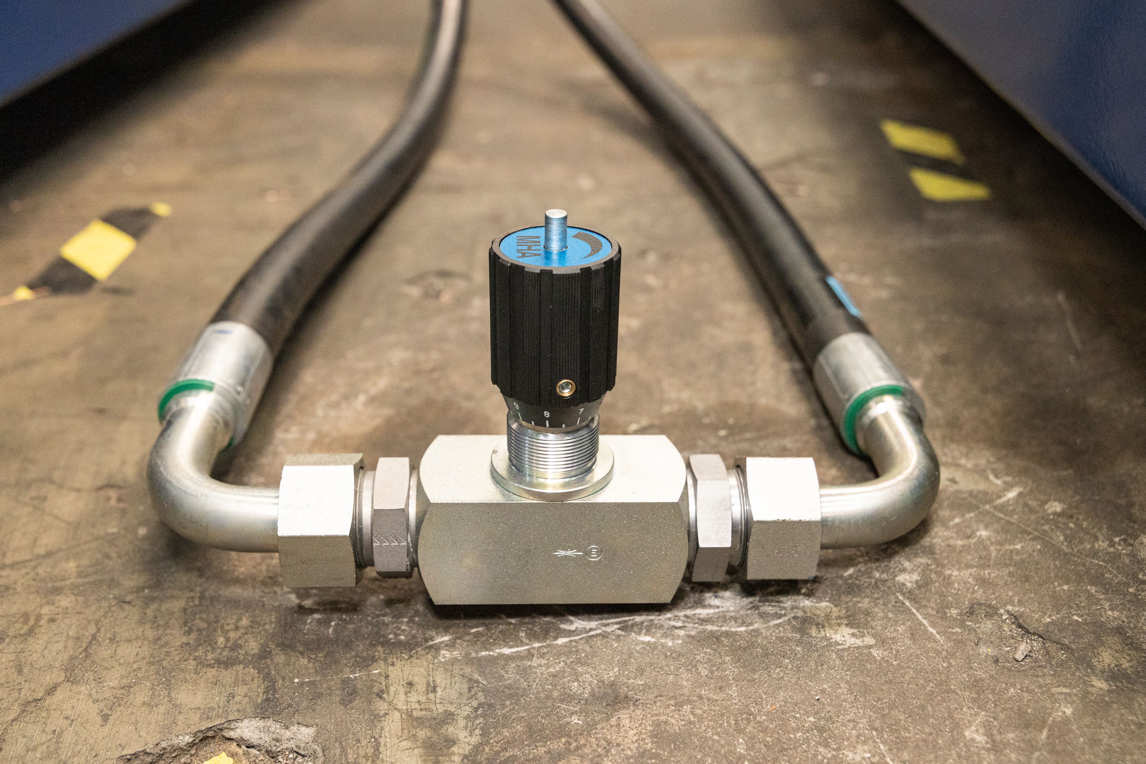 Reportage Offshore Storage: detail van een hydraulische afsluiter