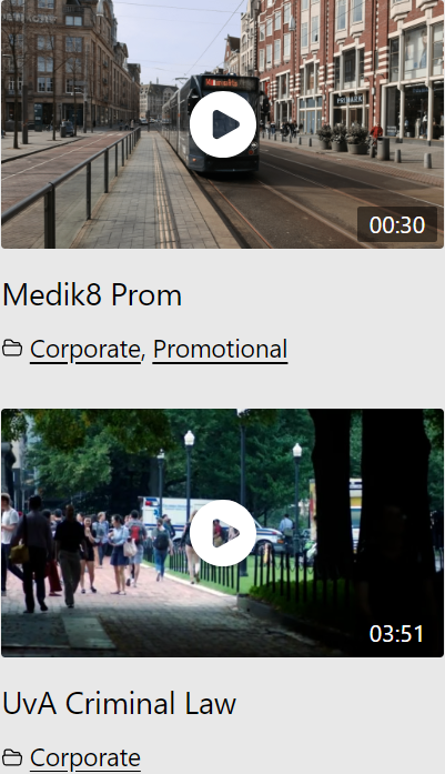 Videoproductie, still uit de montage